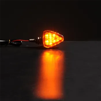2 Kos 12 LED Vključite Signal Blinker Kazalnik Oranžno Svetlobo za Cruiser Chopper Kolo Šport Ulici Kolo 12V