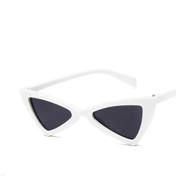 Moda Trikotnik sončna Očala Seksi Ženske blagovne Znamke Oblikovalec Vintage sončna očala Lady Trendy Mačka oči Sunglass UV400 Retro Edinstveno Oculos