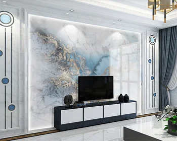Beibehang po Meri novo svetlobno razkošje strešnik modra pozlačenega marmorja vzorec TV spalnica ozadje ozadje stene papirjev doma dekor