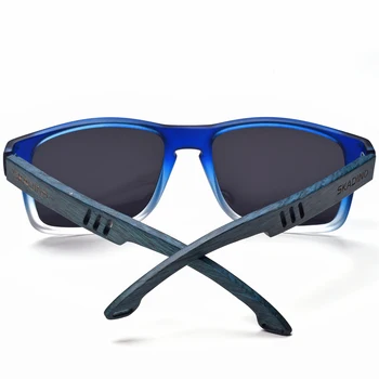 SKADINO Bukovega Lesa Moški sončna Očala UV400 Polarizirana Lesena Očala za Sonce, za Ženske Modre Leče, Ročno izdelan Modni Čisto Kul