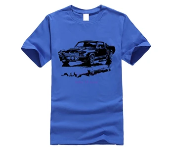 2020 Poletje Slog, Moški Tee Majica Ameriški Muscle Car Gt500 E 1967 Eleanor Mehko Bombažno majico, s-xxxl Več Barv