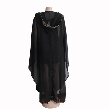 2 Kosa Določa Turčija Abaya Muslimansko Obleko Ženske Šifon Hooded Maroški Tam Kaftan Večerne Obleke Pakistan Islamske Hidžab Vestidos