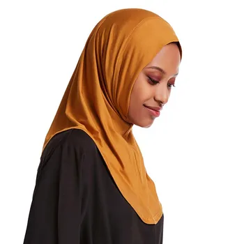 Nastavljiv Muslimanskih Moda Hijabs 2020 Poletje Turban Femme Islamske Skp za Ženske Ramadana Oblačila 70*24*64cm Dolgo Priložnostne Headwrap