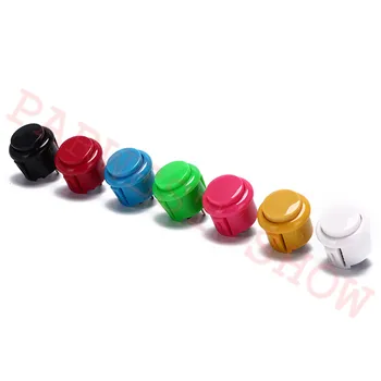 Brezplačna dostava 50pcs/veliko kopijo sanwa 24 mm gumb pritisni gumb preklopi visoke kakovosti pritisni gumb za DIY Arkadna igra, ki se deli stroja