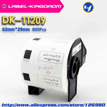 200Rolls Združljiv DK-11209 Oznaka 62mm*29 mm 800Pcs/Roll Združljiv za Brother Tiskalnik za Nalepke QL-570/700/720 DK1209 DK11209