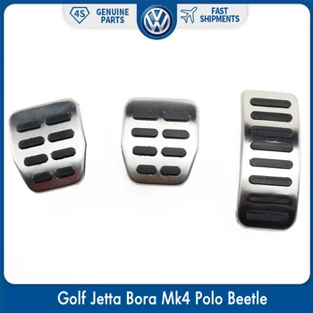 3pcs/komplet Sklopka Plina Zavore MT Blazine Šport Pedala za VW Volkswagen Golf Jetta Bora Mk4 Polo Hrošč