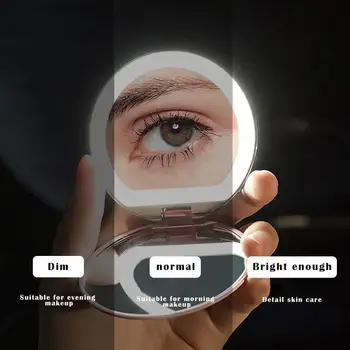 LED Osvetljeno Potovanja 10X Ogledalo Ličila