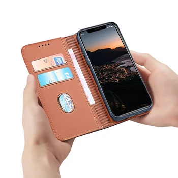 Retro PU Usnja Flip Case Za iPhone 12 11 Pro Max SE 2020 10 X 6 6s 7 Plus 8 XR XS Max Magnetni Denarnice Knjiga Stoji Primeru Telefon
