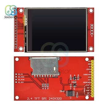 2.4 palčni 240x320 SPI TFT LCD Serijski Vmesnik Modula 5V/3.3 V PCB Adapter Micro SD Kartico ILI9341 LCD-Zaslon Bela LED za arduino