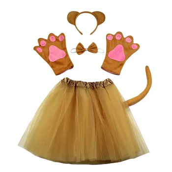 Otrok odraslo Žival kostum slon čebel opica medved, volk žaba fox prašičev rokavice glavo Halloween party cosplay dekle krilo risanka