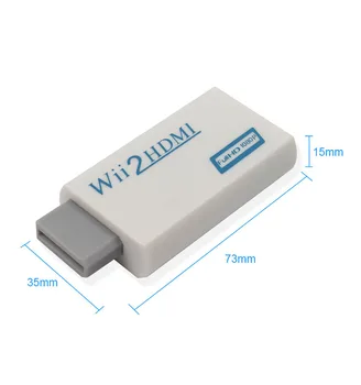 Wii, da HDMI Adapter Pretvornik z 3,5 mm jack Avdio Podpora FullHD 1080P 720P za Wii2HDMI Adapter za HDTV PC Monitor Zaslon