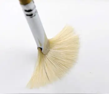 New Visoke Kakovosti 10 Ssuit ribji rep fan oblike pero ščetinami akril čopič za barvanje gouache akvarel pero ustvarjalce