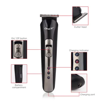 3 v 1 Električni Nos Hair Trimmer Akumulatorski Lase Clipper Brado Brivnik Brivnik Britev USB Polnilne Frizuro Rezanje 40