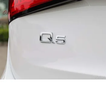 3D ABS Chrome V5 V7 logo Grb Značko avto nalepke za audi Q5 V7 avto zadaj emblem nalepke avto-styling