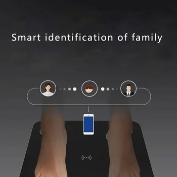 Telesne Maščobe Obsega Smart BMI Obsega baterijsko Napajanje LED Digitalni Kopalnica Brezžični Težo Obsega Bilanco bluetooth APP Android, IOS
