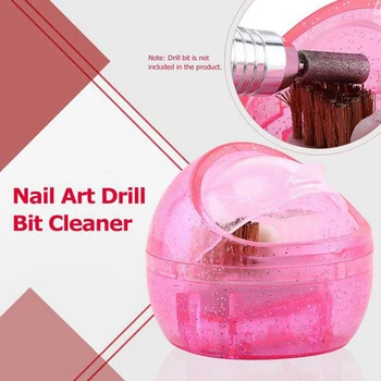 Prenosni Manikura Nohtov Art Drill Bit Čiščenje Krtačo Polje Nail Art Orodja Nail Salon