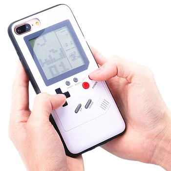 Tetris Igra Primeru Telefon za iPhone 11 Pro XS Max XR X 6S 6 7 8 Plus Mehka TPU Okvir Konzole Game Boy Silikonski Telefon Primerih Funda