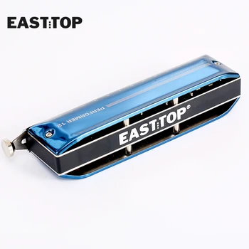 EASTTOP EAP12 12holes Strokovno Harmonika, Nov Design Pokrov in Paket Modra Barva