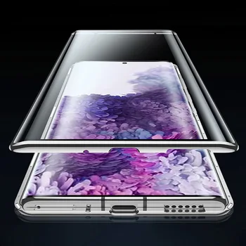 360 Pokritost Kaljeno Steklo Ohišje Za Samsung Galaxy S20 Plus S20 Ultra Shockproof Kovinski Okvir Zaščitni ovitek za Samsung S20