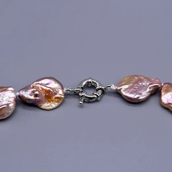 Glamour vijolično ogrlico, edinstveno vijolično baročni biser, kovanec obliko, pretirane ženske ogrlico, brezplačna dostava