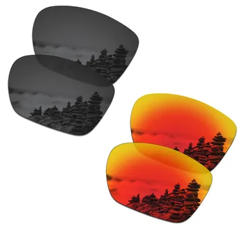 SmartVLT 2 Parov Polarizirana sončna Očala Zamenjava Leč za Oakley Twoface XL Stealth Črna in Ogenj Rdeče