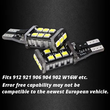 Edislight Canbus 921 T15 T10 800LM LED Žarnice varnostne Kopije Vzvratno Luč Za 2010-Ford F150 F250 Pobeg Ekspedicijo Fusion Focus