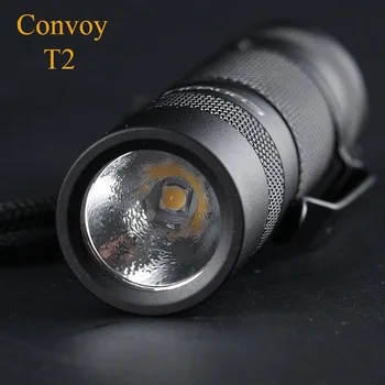 Konvoj T2 Cree XPG2 LED Svetilka Taktično Svetilko Nočno Razsvetljavo AA/14500 Baterije Bliskavico Linterna LED Prenosni Lanterna