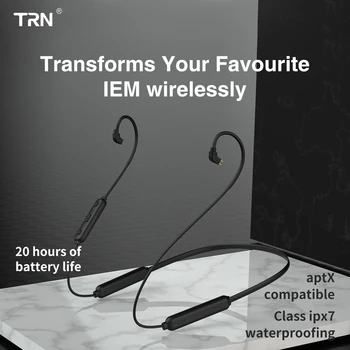 TRN BT3S Upgrate Brezžična tehnologija Bluetooth 4.2 APT-X 0,75/0.78/MMCX Kabel HI-fi Slušalke 2PIN/MMCX Uporabite Za TRN V10 V20 V80 SE215 535