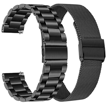 22 MM Pametno Gledati Trak Za Smartwatch DT78 L9 L13 Nosljivi Watchband Pribor iz Nerjavečega Jekla Metal Correa Manžeta