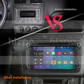 Android10.0 Avto Multimedijski predvajalnik, 2 Din Avto DVD-ju Za VW/Volkswagen/Golf/Polo/Tiguan/Passat/b7/b6/SEDEŽ/leon/Škoda/Octavia RadioGPS