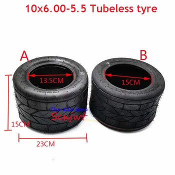 10 inch izplakovanje vakuumske pnevmatike, 10x6.00-5.5 10*6.00-5.5 za majhne Harley motorno kolo, Električni skuter motor posebne tubeless pnevmatike