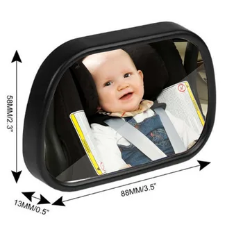 Nastavljiv Baby Avto Ogledalo Avto Sedež Nazaj Varnost Pogled Zadaj Ward Sooča Avto Notranje Zadeve Baby Otroci Spremljajo Povratne Varnostnih Sedežev Ogledalo