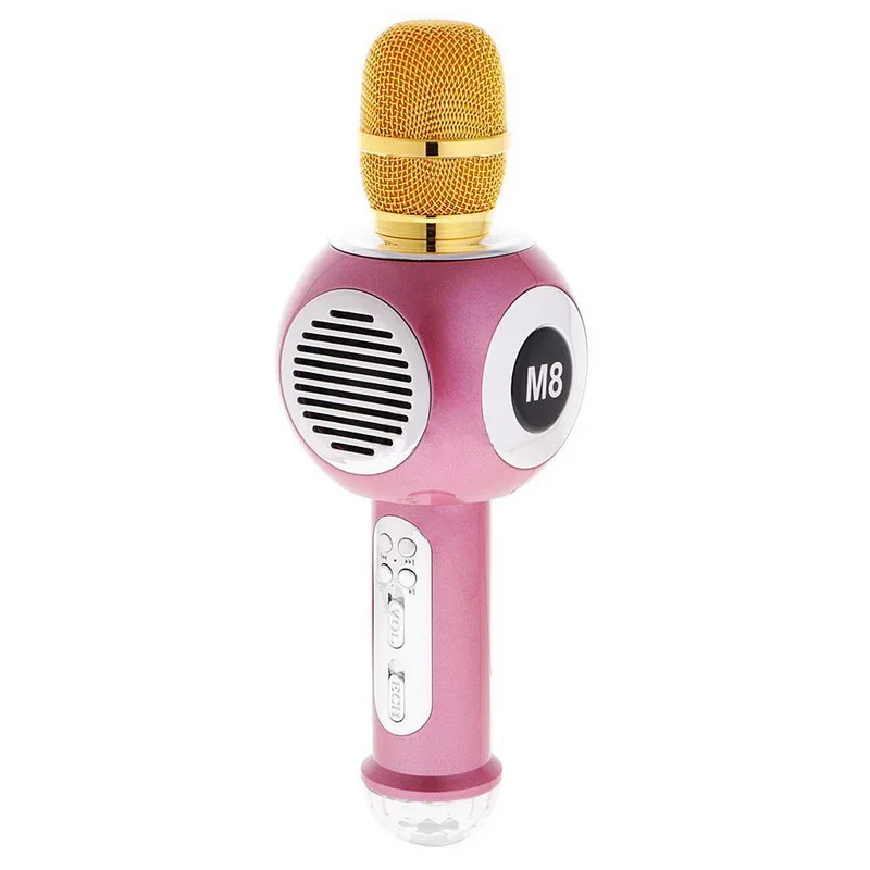 M8 Neon Brezžična tehnologija Bluetooth Mikrofon Mobilnega Telefona Karaoke Živo KTV Zvočnik Kondenzatorja Karaoke Strokovno