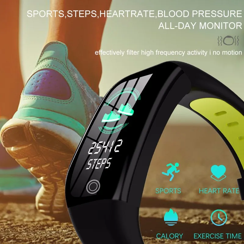 F21 Pametna Zapestnica GPS Fitnes Dejavnosti Tracker IP68 Vodotesen Srčnega utripa Cardio Zapestnico z Krvnega Tlaka SmartBand