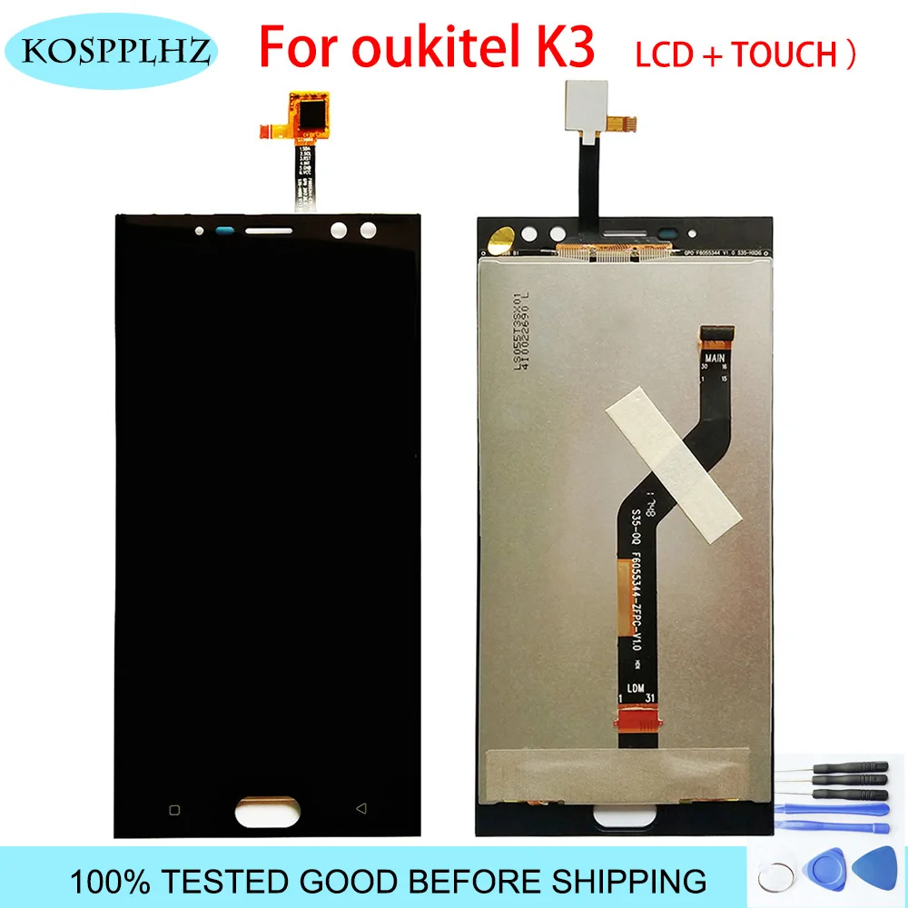 5.5 palčni Za Oukitel K3 Zaslon LCD+Touch Screen Skupščine Testirani LCD Računalnike, Zamenjava Za Oukitel K3 + brezplačna Orodja