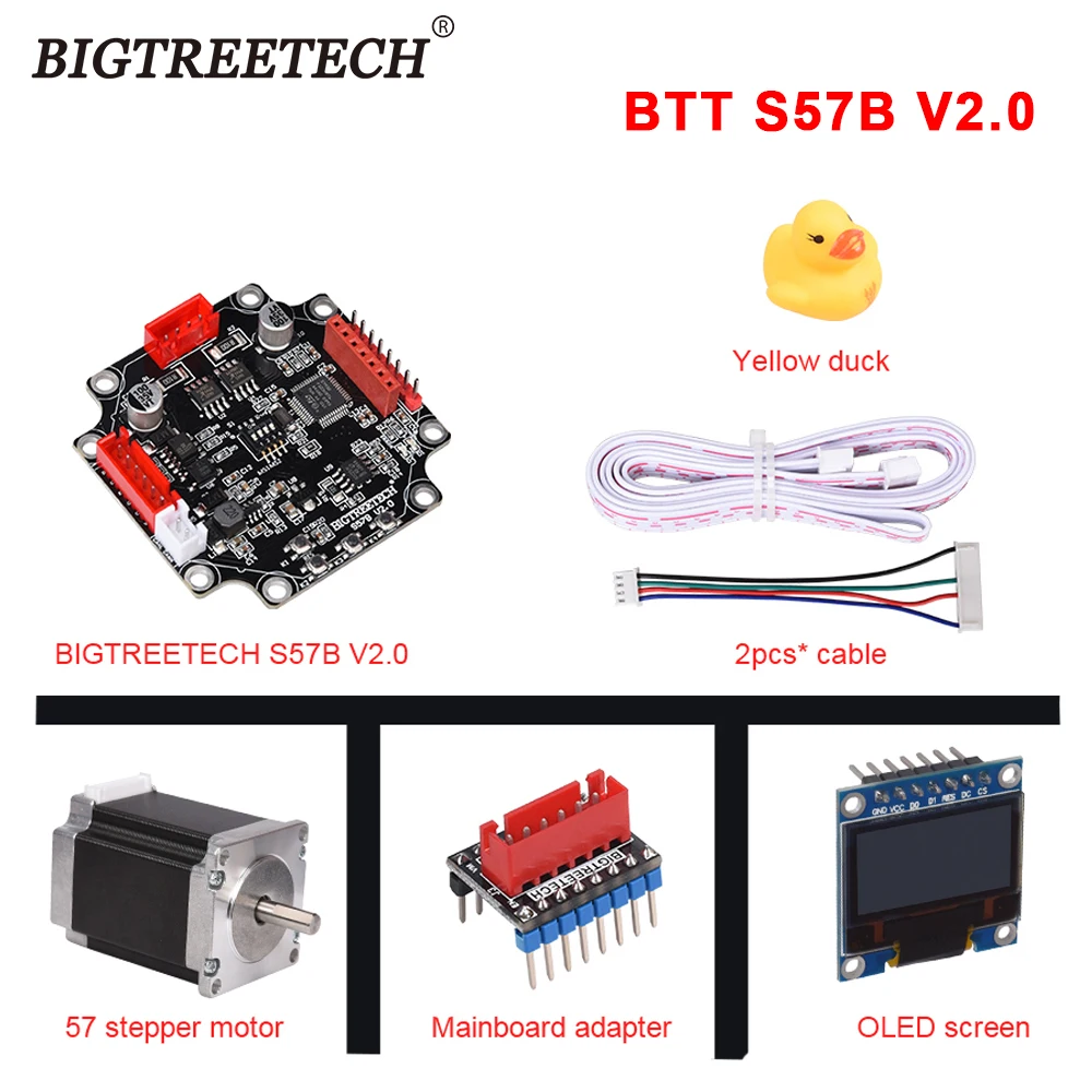 BIGTREETECH BTT S57B V2.0 57 Koračnih Motornih Zaprte Zanke Voznik Nadzorni Odbor OLED 3D Tiskalnik Deli Za SKR V1.4 Edaja 3 VS S42B