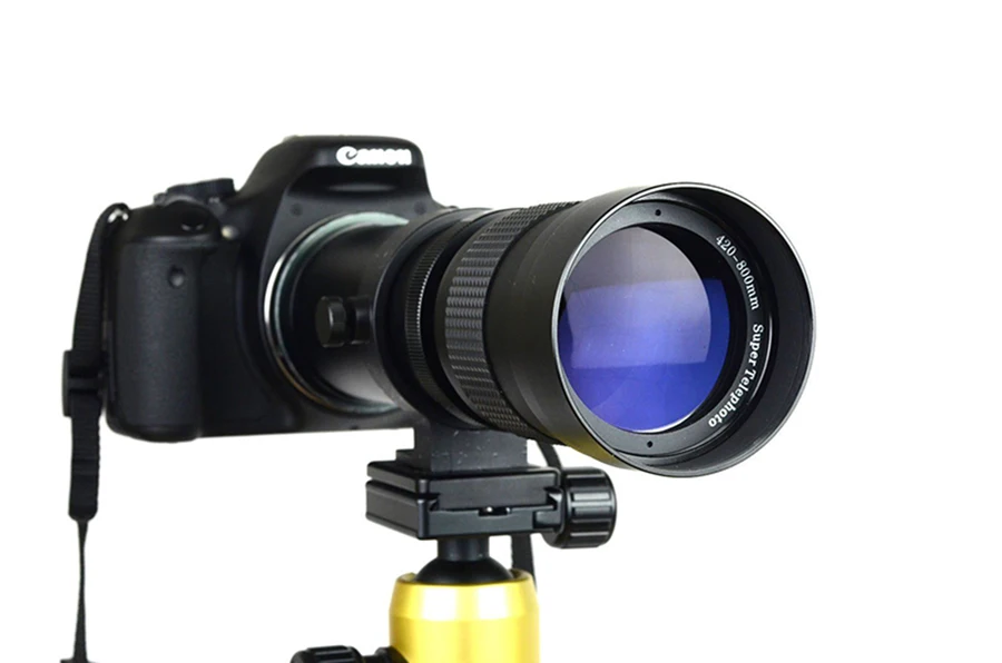 420-800mm F/8.3-16 Telefoto Zoom Ročni Objektiv+ T2 Adapter za Nastavek za Canon, Nikon, Sony Pentax Olympus DSLR