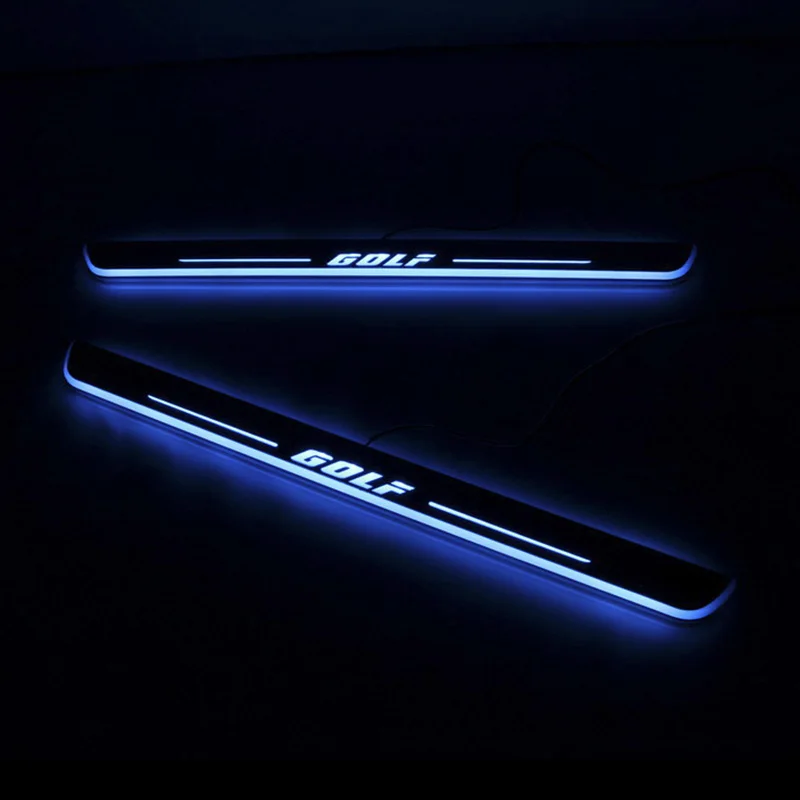 CARPTAH Trim Pedal Avto Zunanjost Deli LED Vrata Polico Izvažajo Ploščo Poti Dinamične Darkice luč Za Volkswagen Golf 7 MK7-16