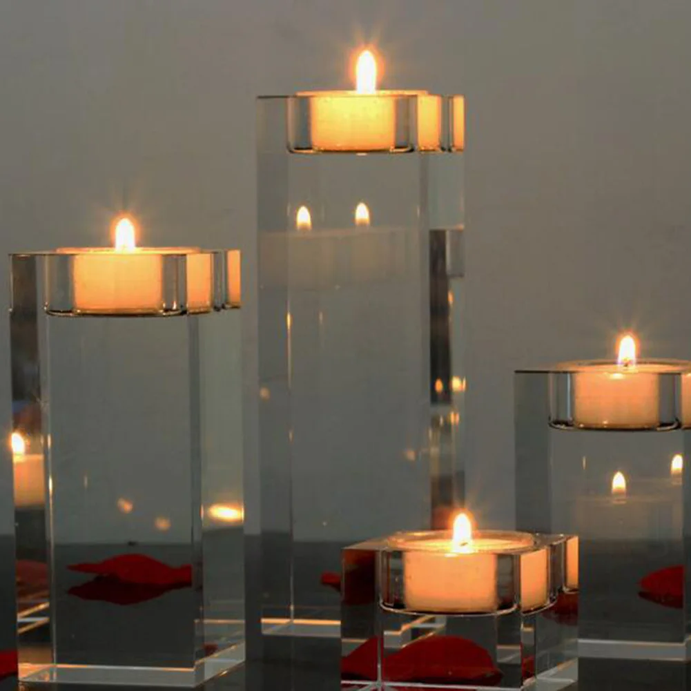 Kristalno soju Sveč Evropske Upscale Večerja ob svečah Svečnik Tabela Romantično za Domačo Pisarno Namizni Dekor svijećnjak