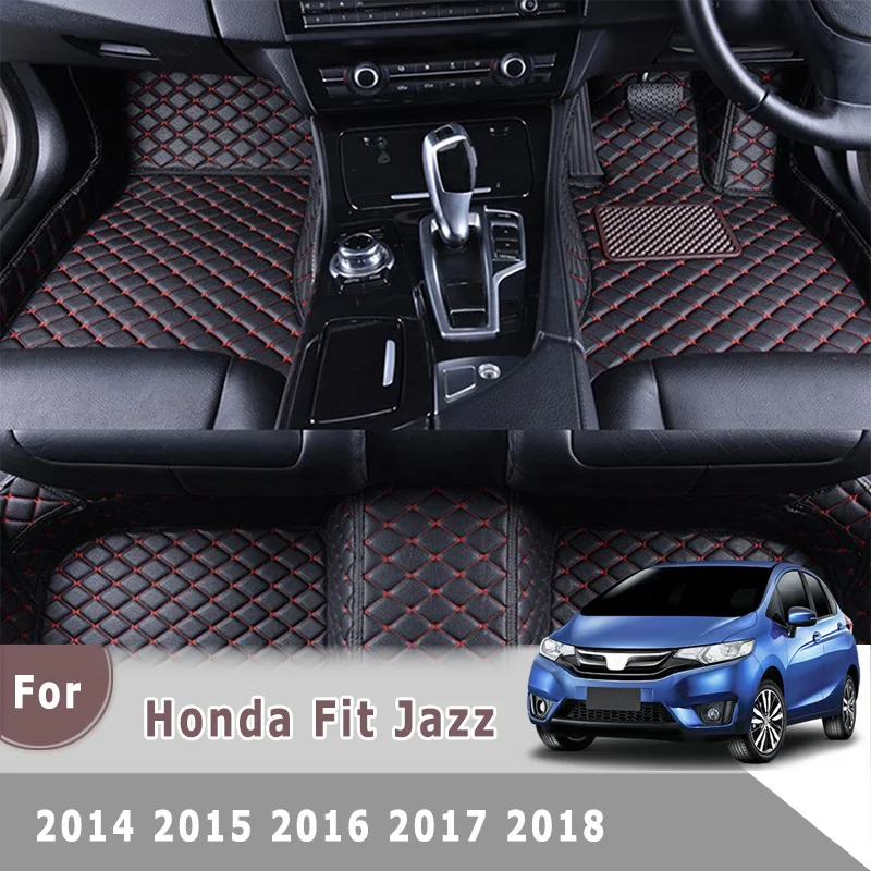 RHD Preproge Za Honda Fit Jazz 2018 2017 2016 (5 Sedežev), Avto predpražnike Auto Zajema Styling Dodatki po Meri Prekrival