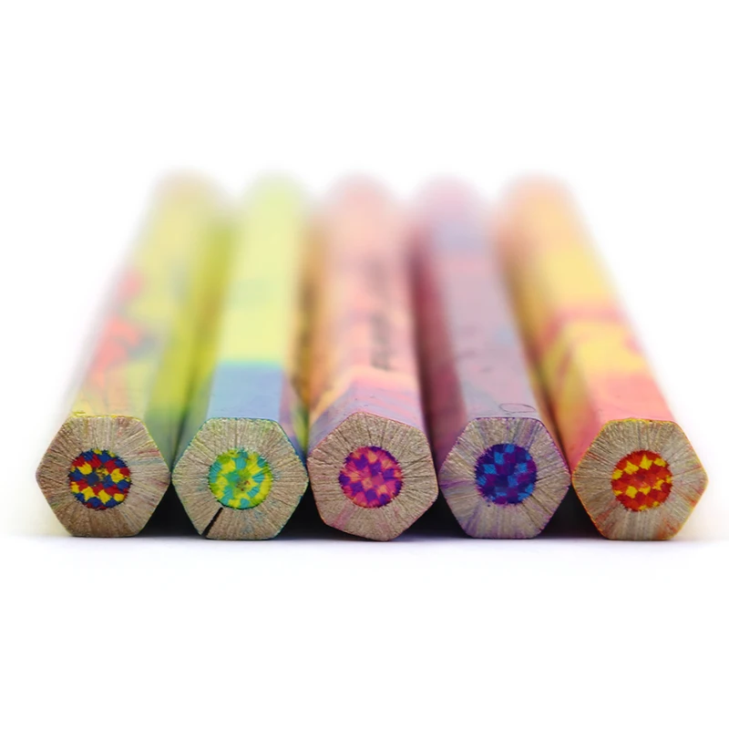 DEDEDEPRAISE 4-Barvni Debele Vodi Svinčniki Izbrisljivi Lesene Multi-Barvne Svinčnik Lapis De Or Risanje Skice Barvni Svinčnik Dobave