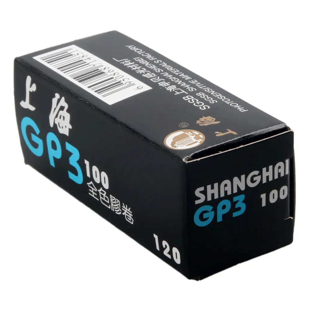 6pcs/veliko Shanghai GP3 120 Black & White B&W B/M, ISO 100 Roll Pan Film Negativne 02-2021