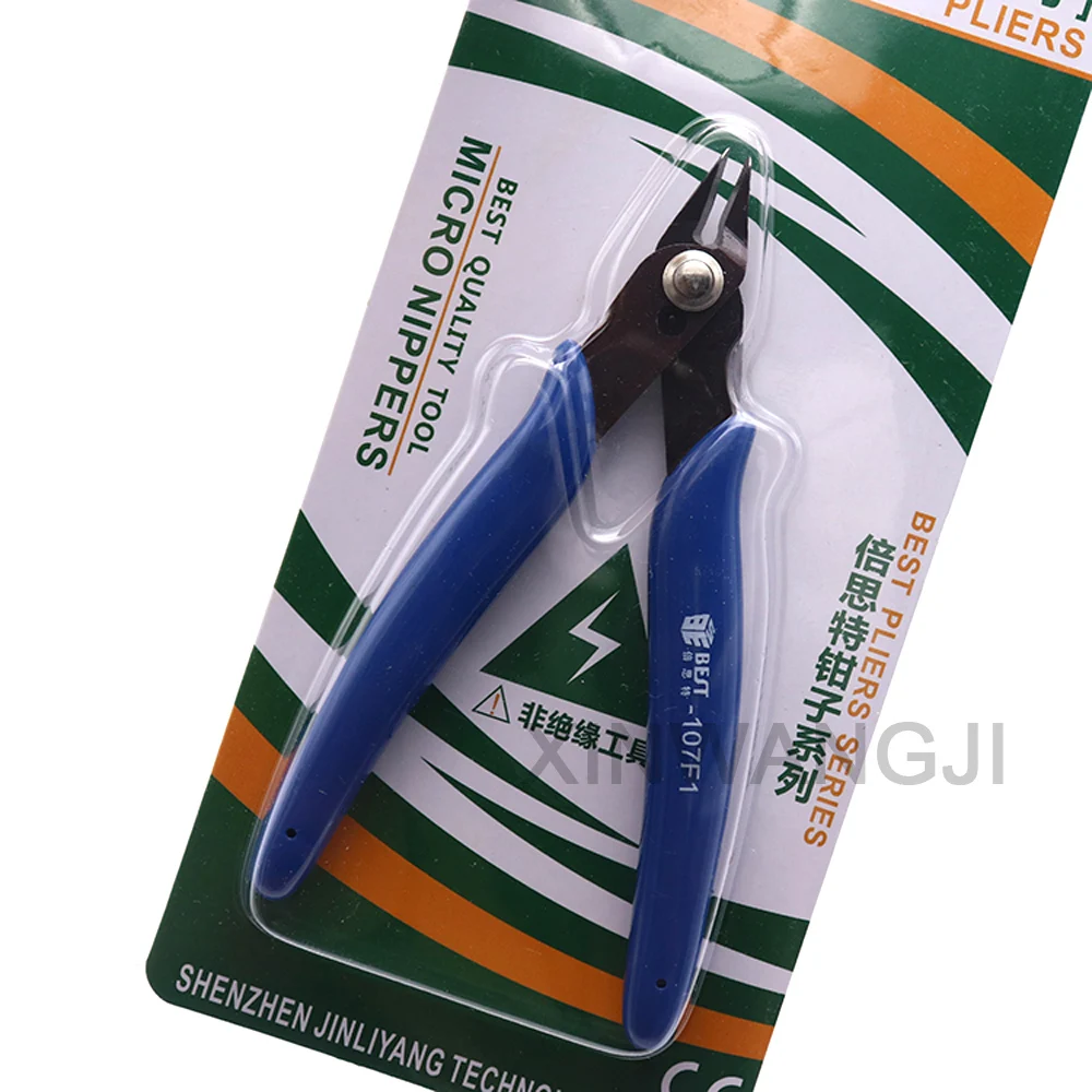 2PCS Električne Žice Kabel Noži za Rezanje Strani Škarje Flush Klešče Nipper Anti-Slip Gumo Mini Diagonalno Klešče Ročno Orodje 107F1