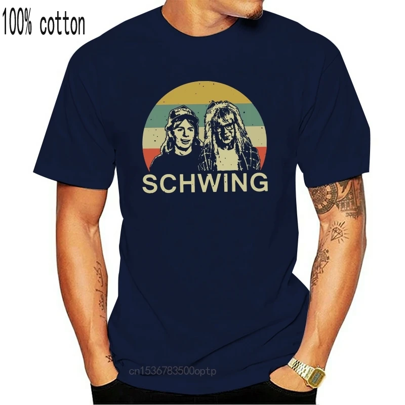 Wayne Svetu Schwing Vintage Retro Smešno Meme Majica Črna Velikost S 3Xl