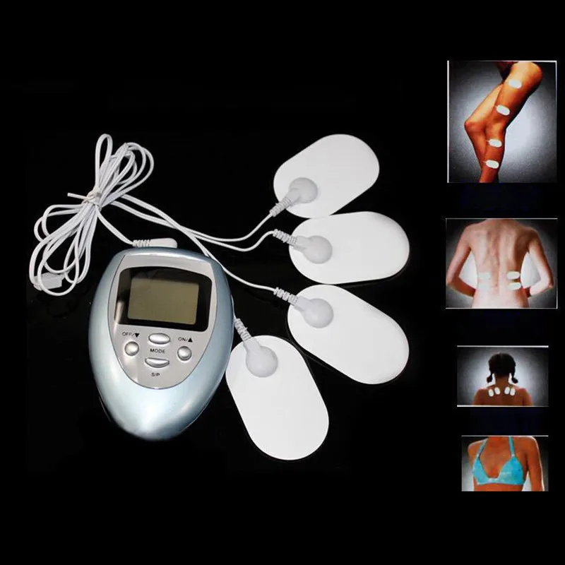 Masaža Deset Pralni Fizioterapija Akupunktura Telo, Mišice Massager Električni Digitalni Terapija Pralni LCD Zaslon 4 Blazine Slim