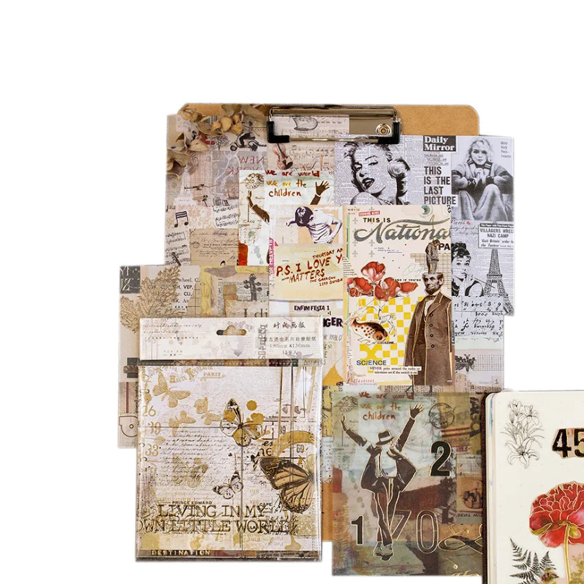 10packs/veliko Retro Porjavelost Serije Nalepke Zvezek DIY Dekoracijo Lepljivo Album Dnevnik Scrapbooking nalepke za otroke Tiskovine