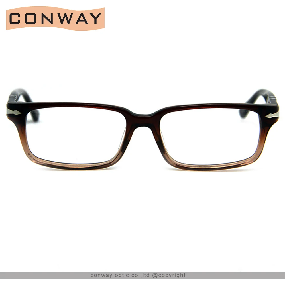 Conway Slim Pravokotne Optičnih Očal Okvir Jasno Objektiv za Moške Kakovosti Acetat Očala Očala z ohišjem, ki je v Evropi Slog
