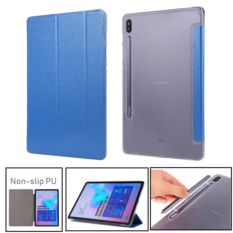 Ohišje Za Samusng Galaxy Tab S6 10.5 palčni 2018 SM-T860 SM-T865 T865 Kritje Flip Tablet Usnja Kritje Smart Magnetno Stojalo Lupini
