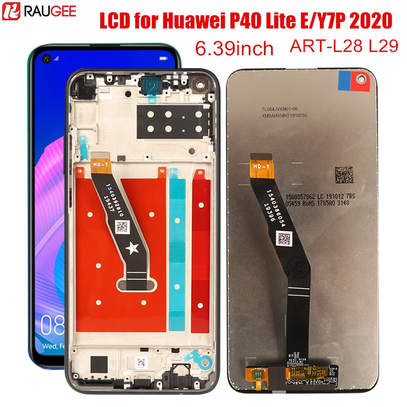 LCD za Huawei P40 Lite E Originalni LCD Zaslon Zamenjava 10 Točk dotika Preizkušen Zaslonu za Huawei Y7P 2020 ART-L28 L29 Zaslon