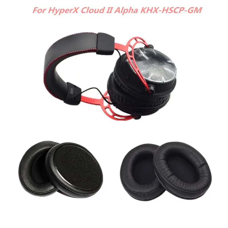 Zamenjava Earpads Uho pene Pad Blazine za Kingston Hyper-X Cloud II Alfa KHX-HSCP-GM Slušalke Slušalke Goba